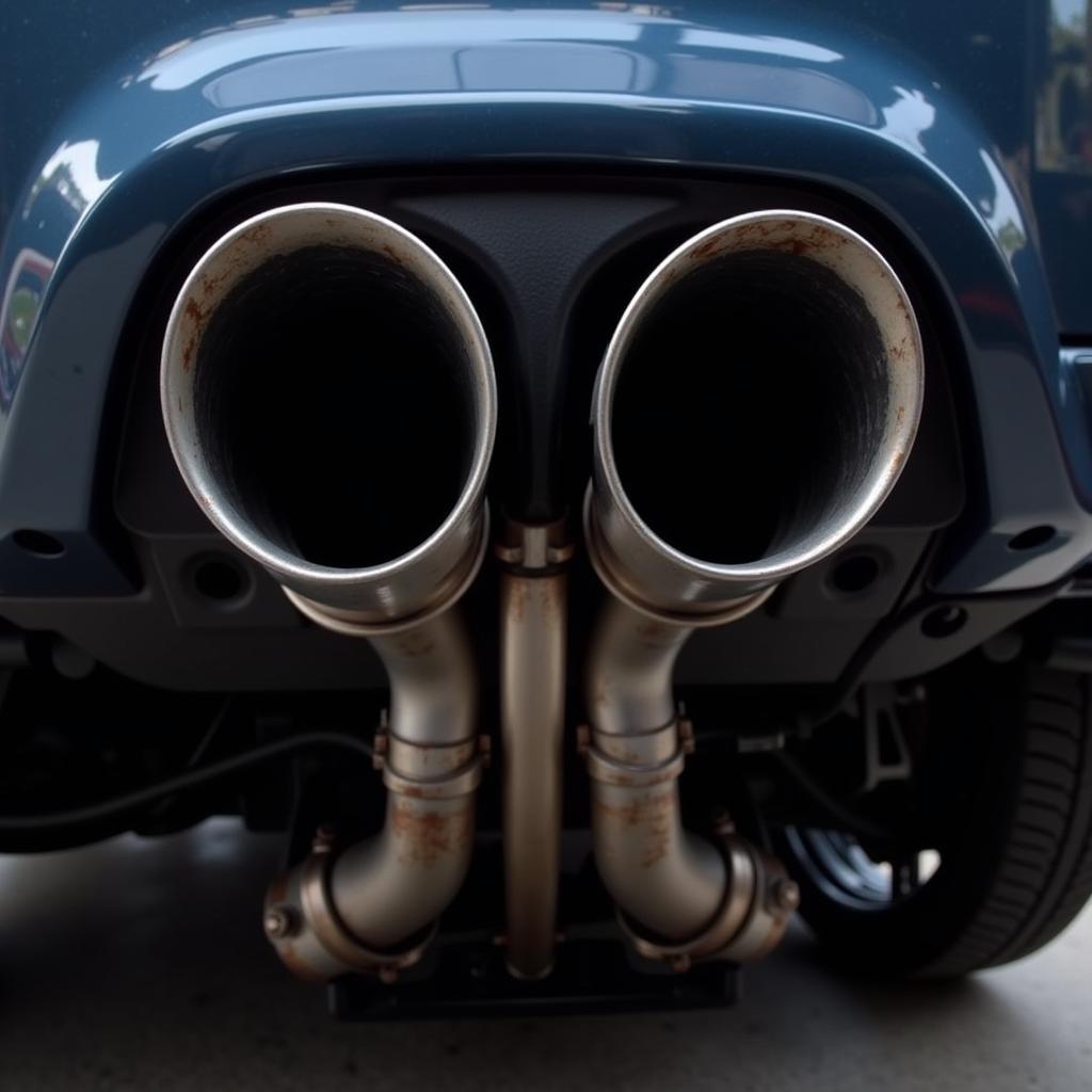 BMW X3 M Exhaust System Close-up