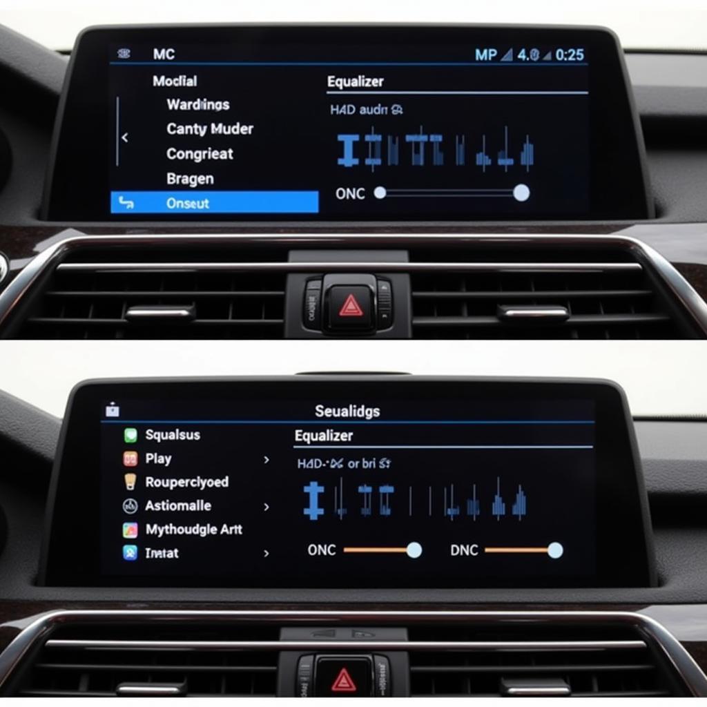 BMW X5 Audio Settings Adjustment