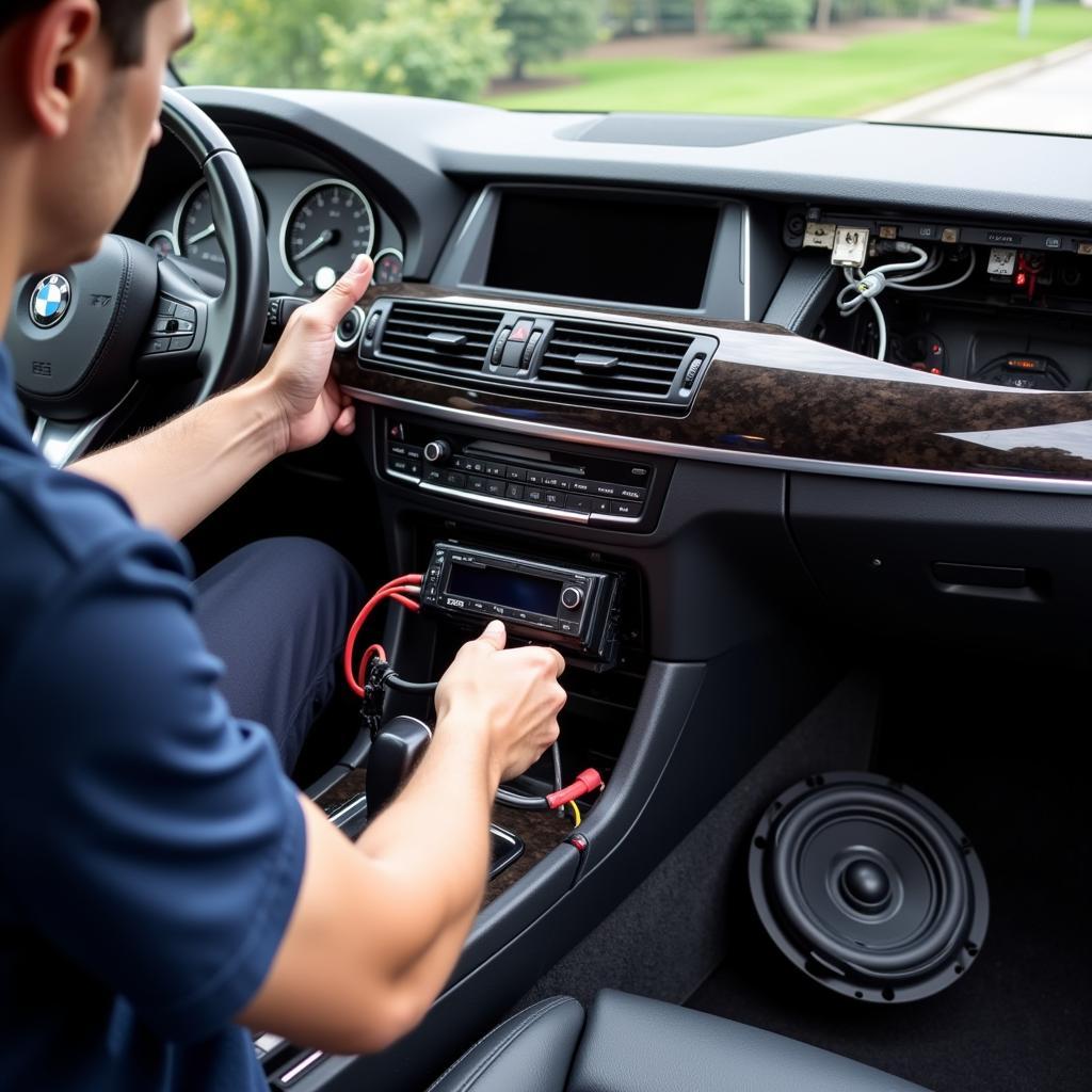 Upgrading a BMW X5 Audio System with New Speakers and Head Unit