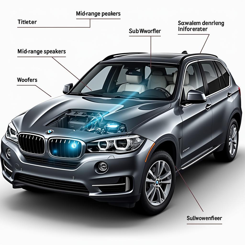 BMW X5 Harman Kardon Speaker Placement Diagram