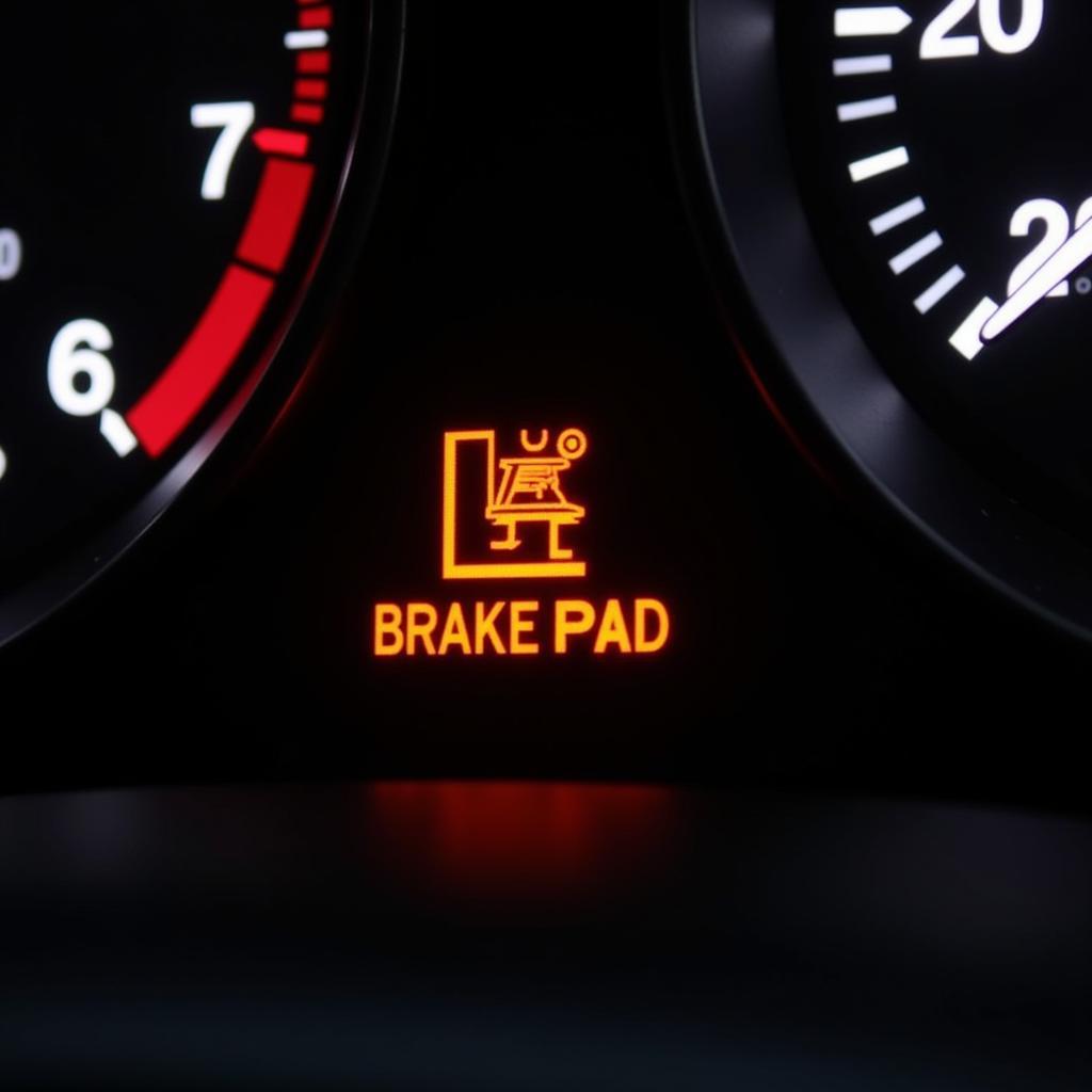 BMW Z3 Brake Pad Warning Light Illuminated on Dashboard