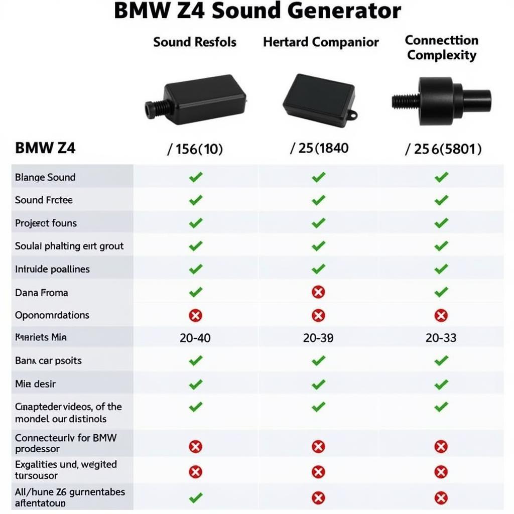 Different Types of BMW Z4 Sound Generators