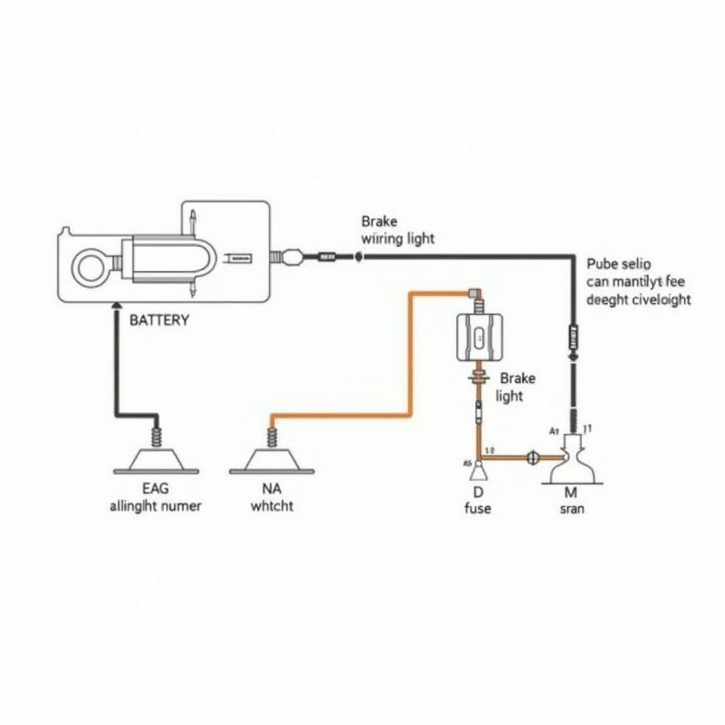 Diagram of a Car's Brake Light Circuit