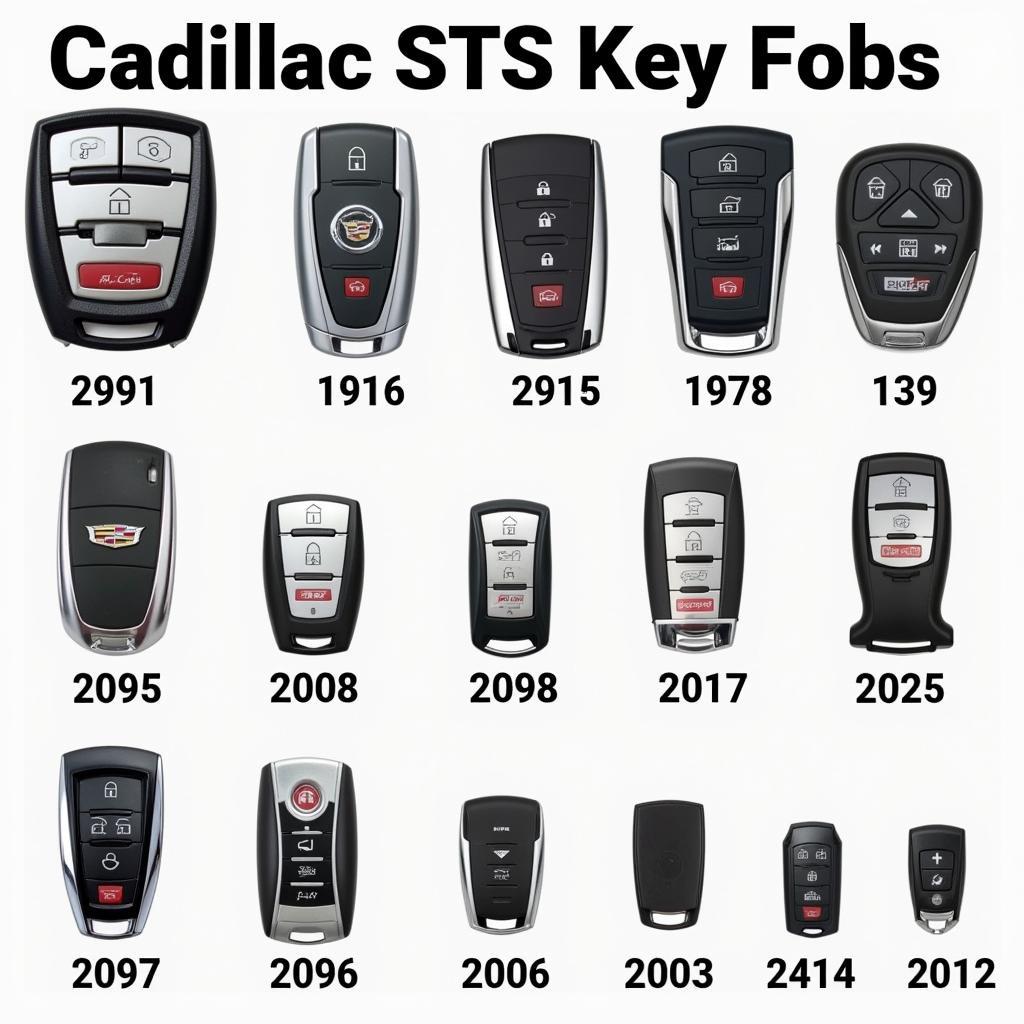 Different Types of Cadillac STS Key Fobs