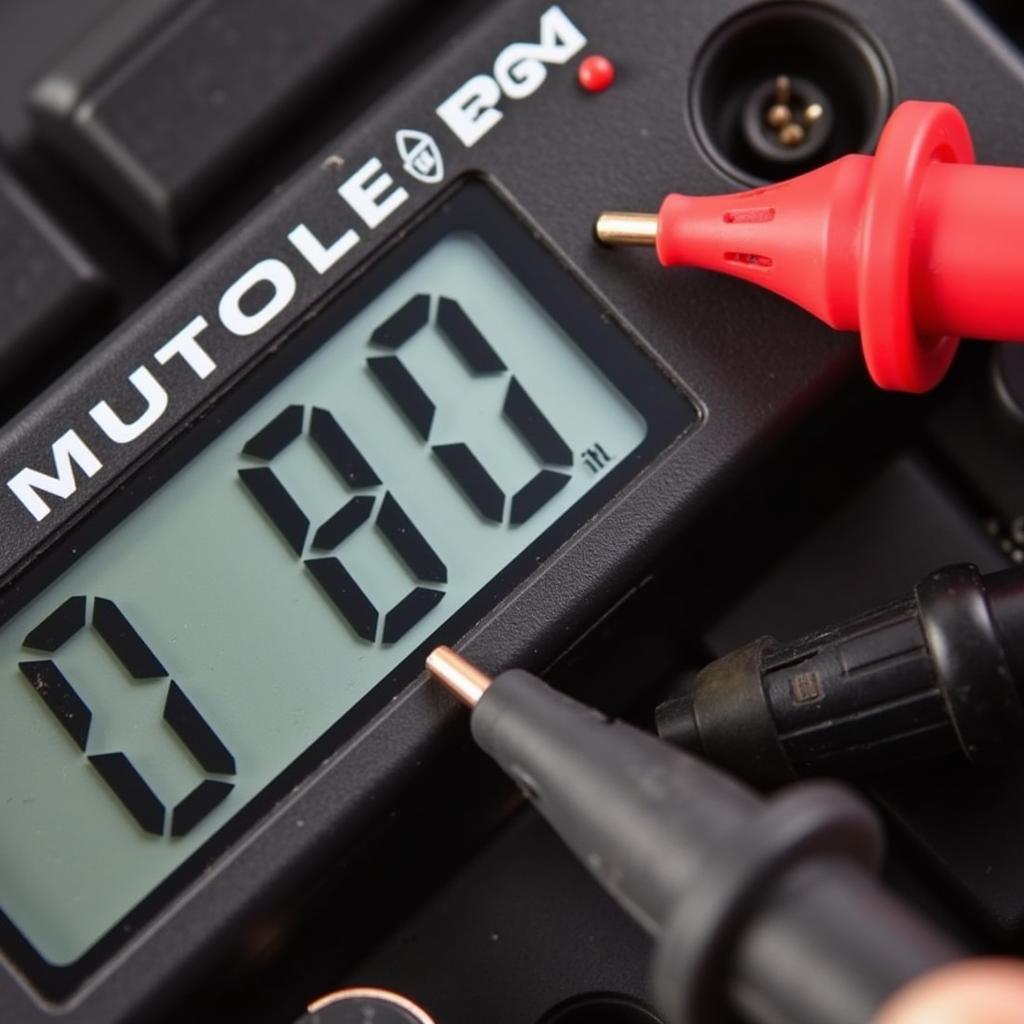 Car Battery Drain Test with Multimeter