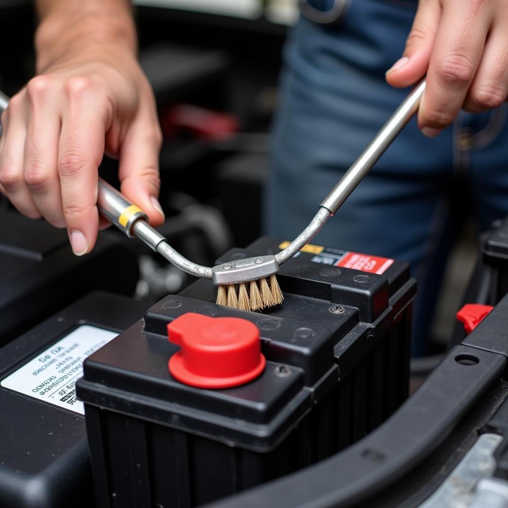 Performing Car Battery Maintenance