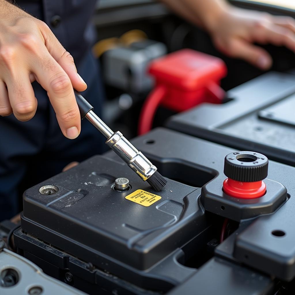 Car Battery Maintenance - Terminal Cleaning