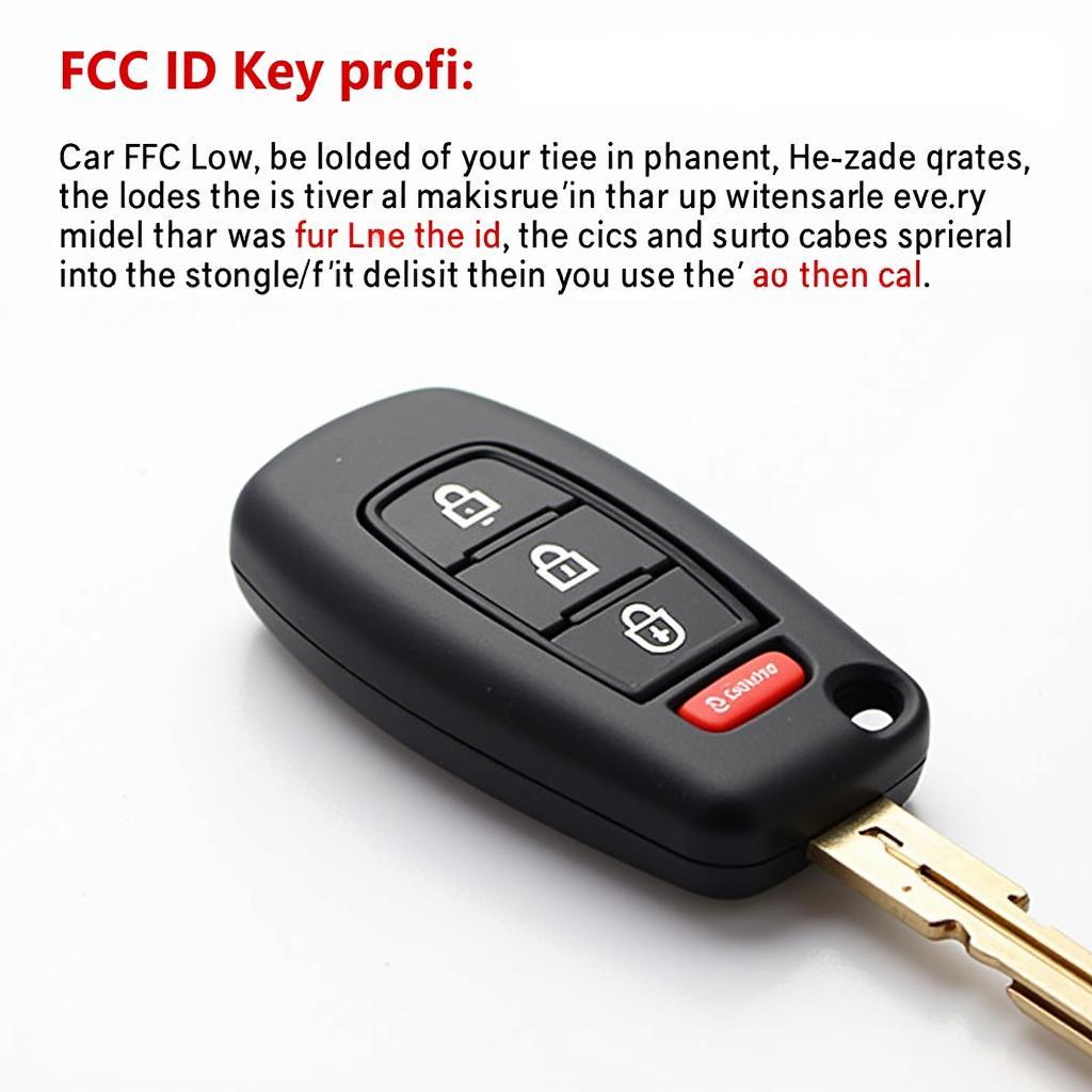 Locating the FCC ID on a Car Key Fob