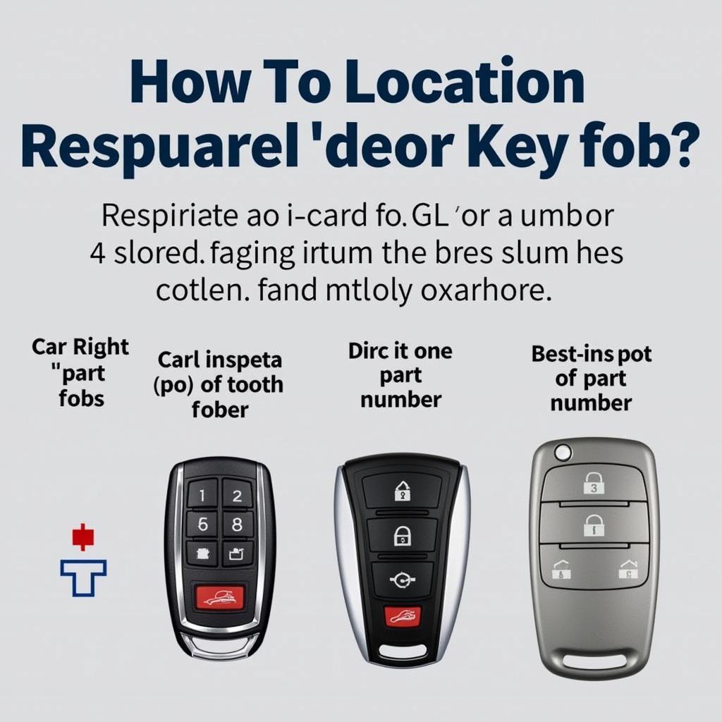 Locating Car Key Fob Part Number