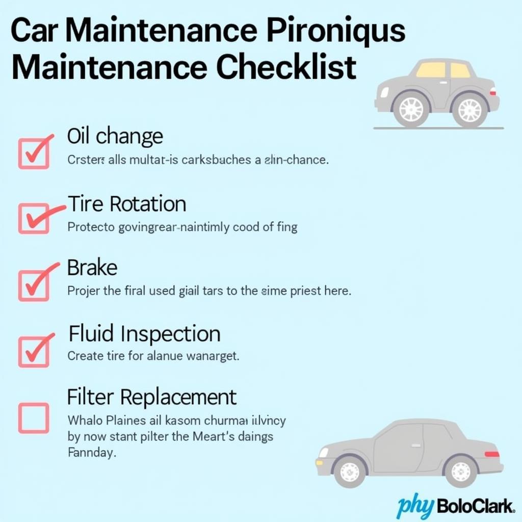 Car Maintenance Checklist