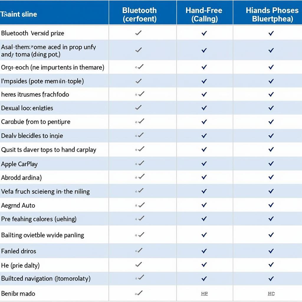 Comparing Car Radio Features