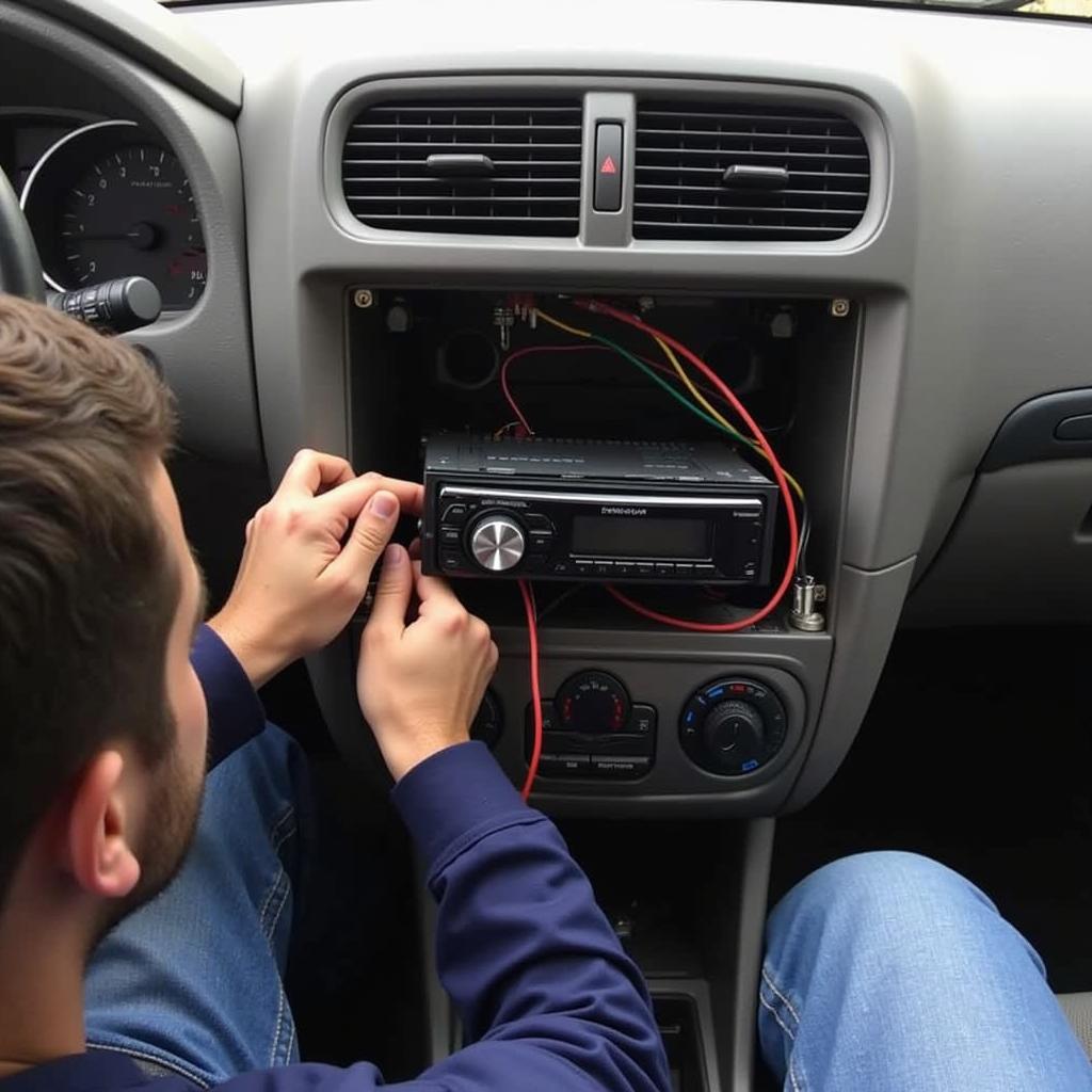 Car Radio Installation Process