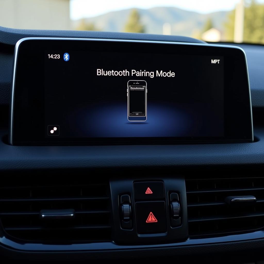 Car Stereo in Bluetooth Pairing Mode