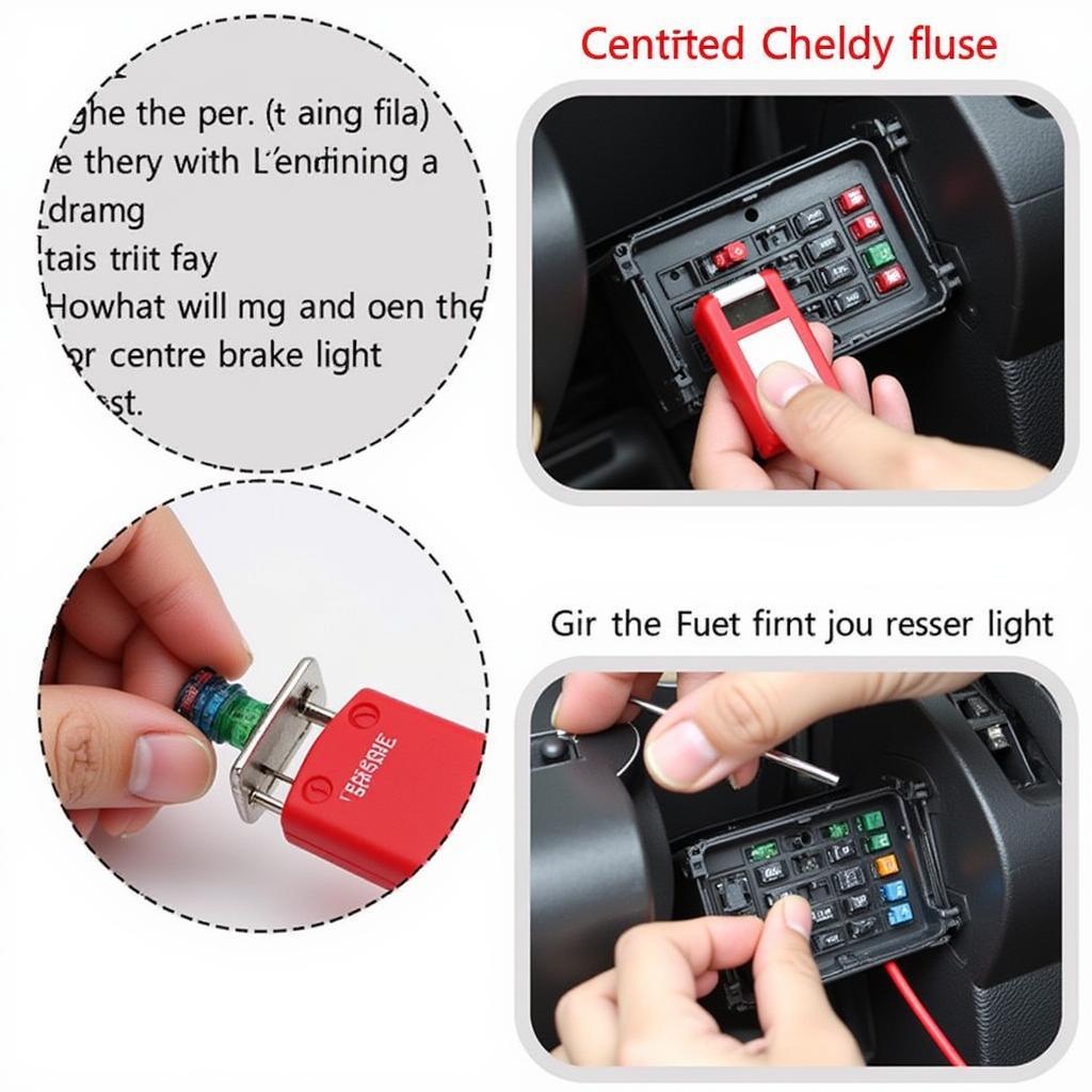 Checking Audi A4 Centre Brake Light Fuse