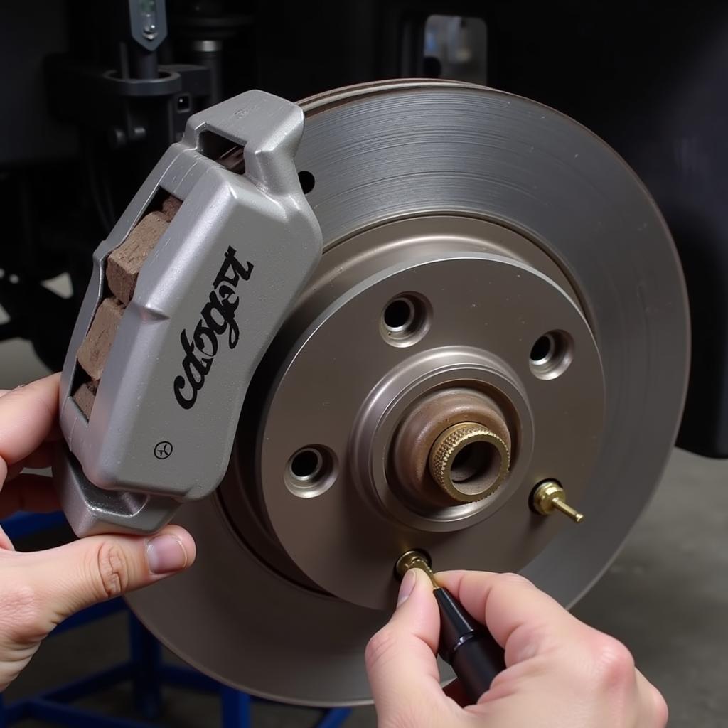 Checking VW Jetta Brake Pads