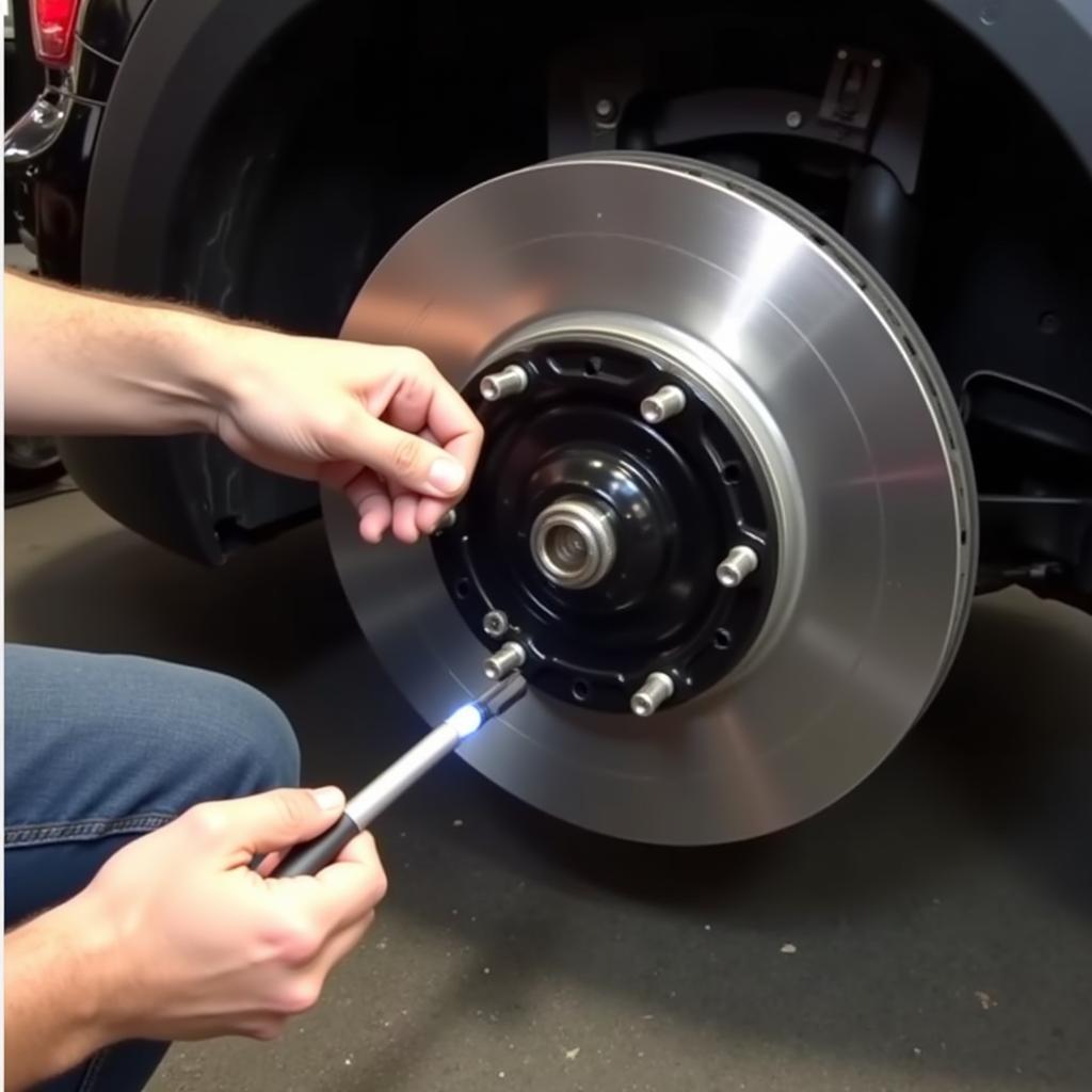 Checking Mini Cooper Brake Pad Thickness