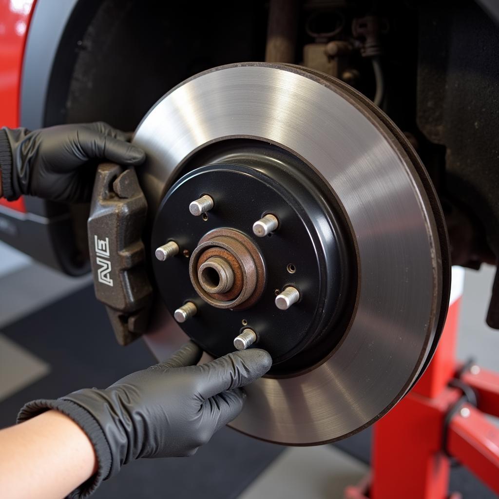 Checking Mini Cooper Brake Pads for Wear