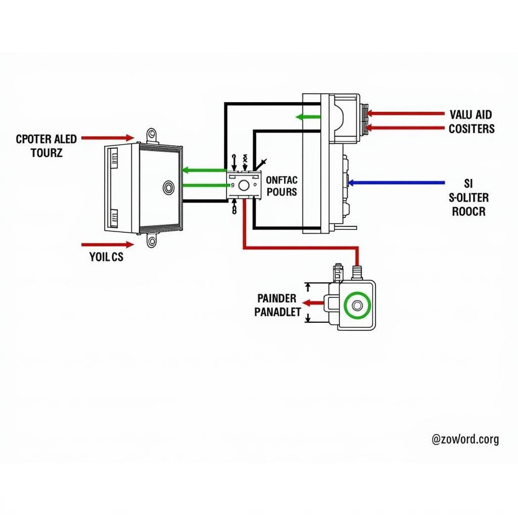 Clarion PS-2512D Wiring Diagram Illustration