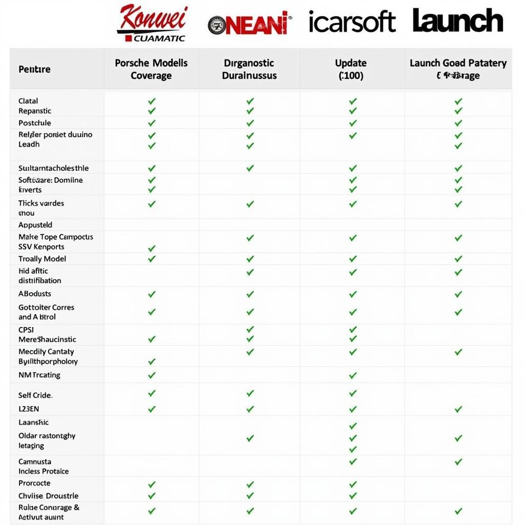 Comparing Konwei Diagnostic Tools with Durametric, iCarsoft, and Launch