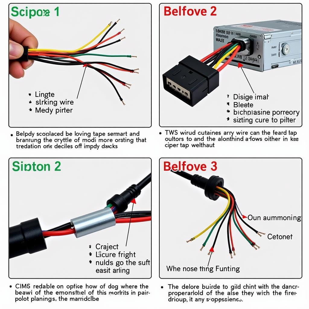 Connecting the Wiring Harness to the Car Radio