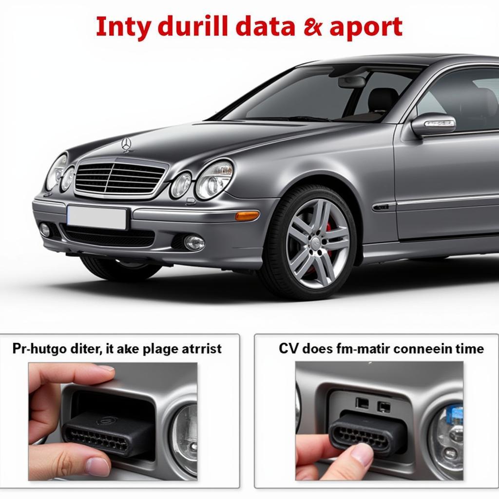 Connecting Diagnostic Tool to Mercedes CLK