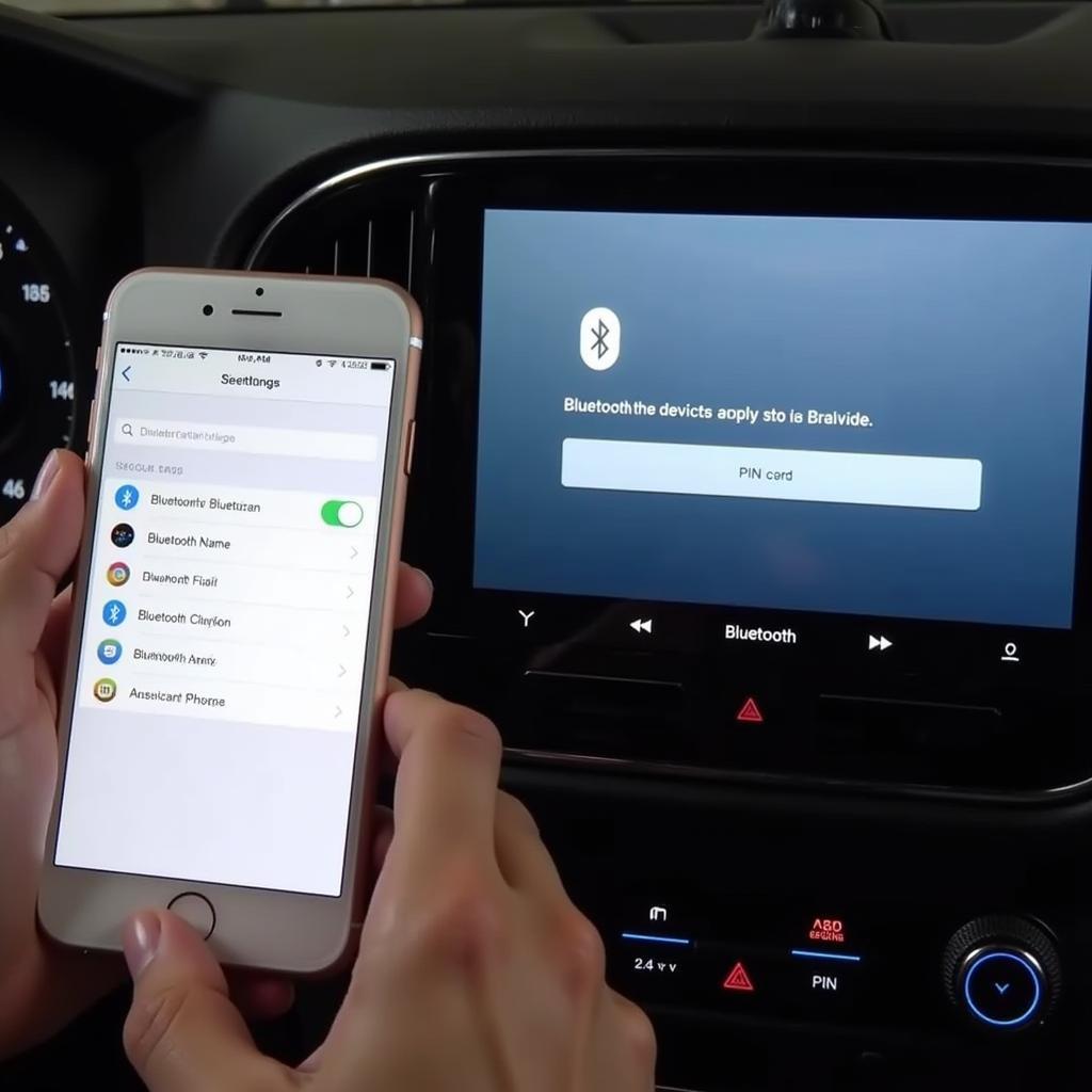 Connecting a Phone to Car Bluetooth via Settings Menu