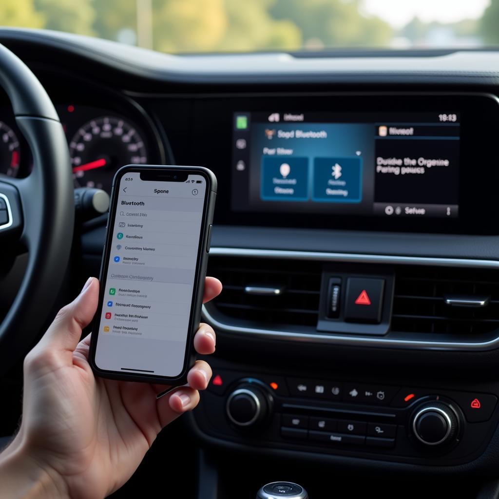 Connecting a smartphone to a car's Bluetooth system