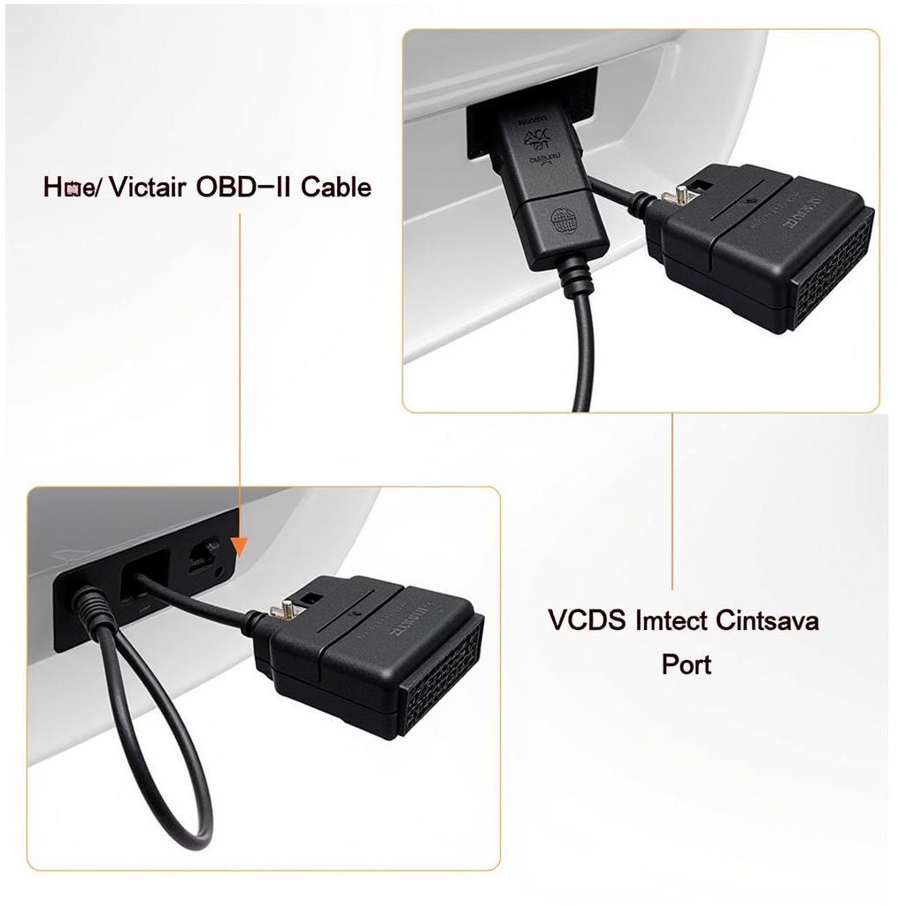 Connecting the VCDS Clone to the Car's OBD-II Port