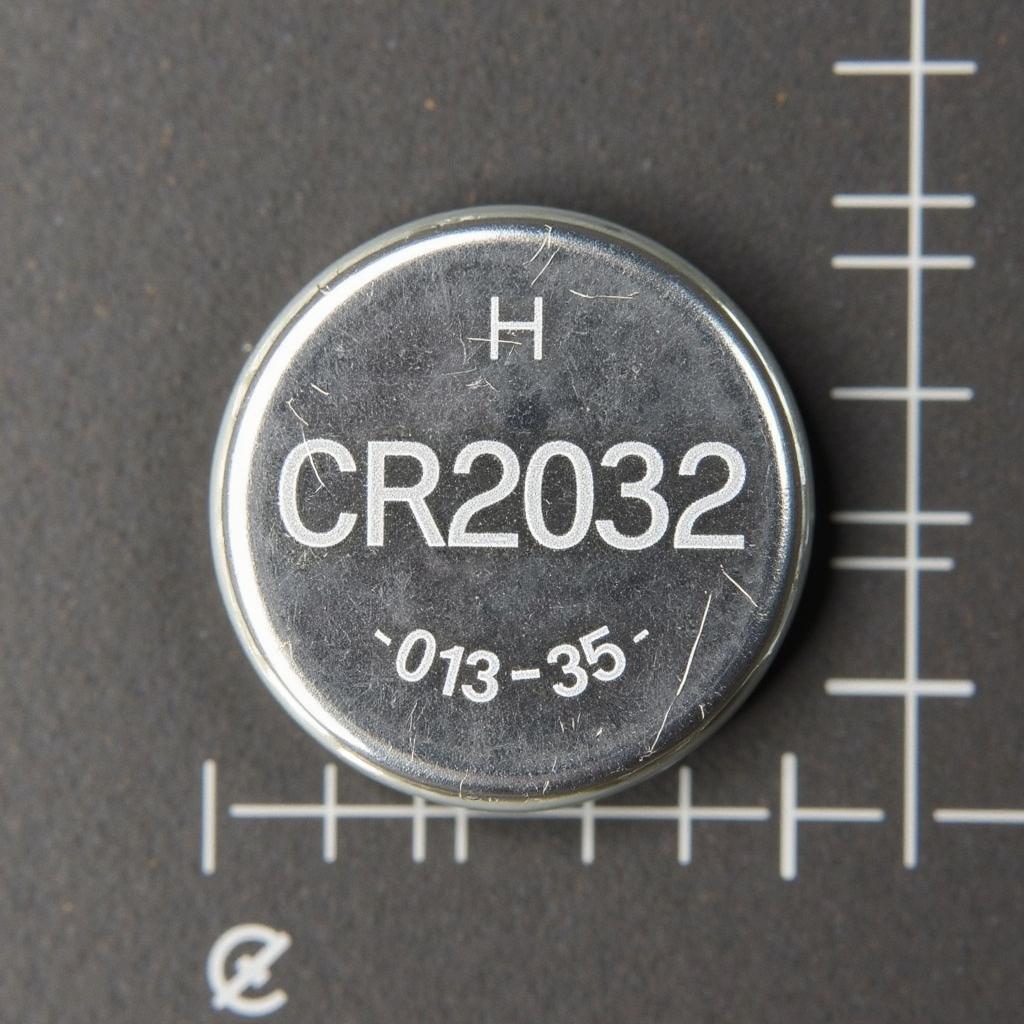 CR2032 Battery Closeup