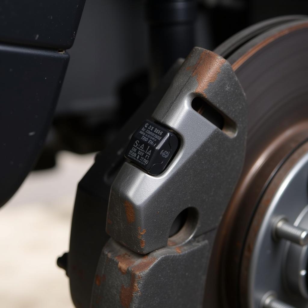 DAF LF Brake Pad Sensor Close-up