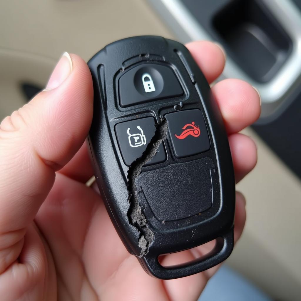 Damaged Toyota Key Fob