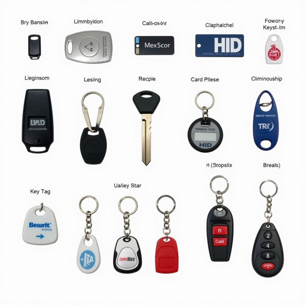 Different Types of HID Prox Key Fobs