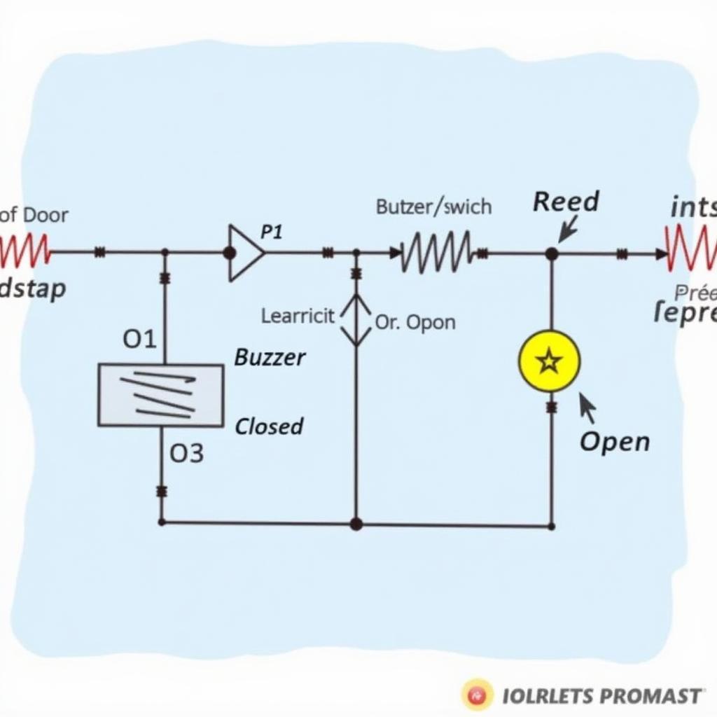 DIY Anti-theft Door Alarm Circuit Diagram