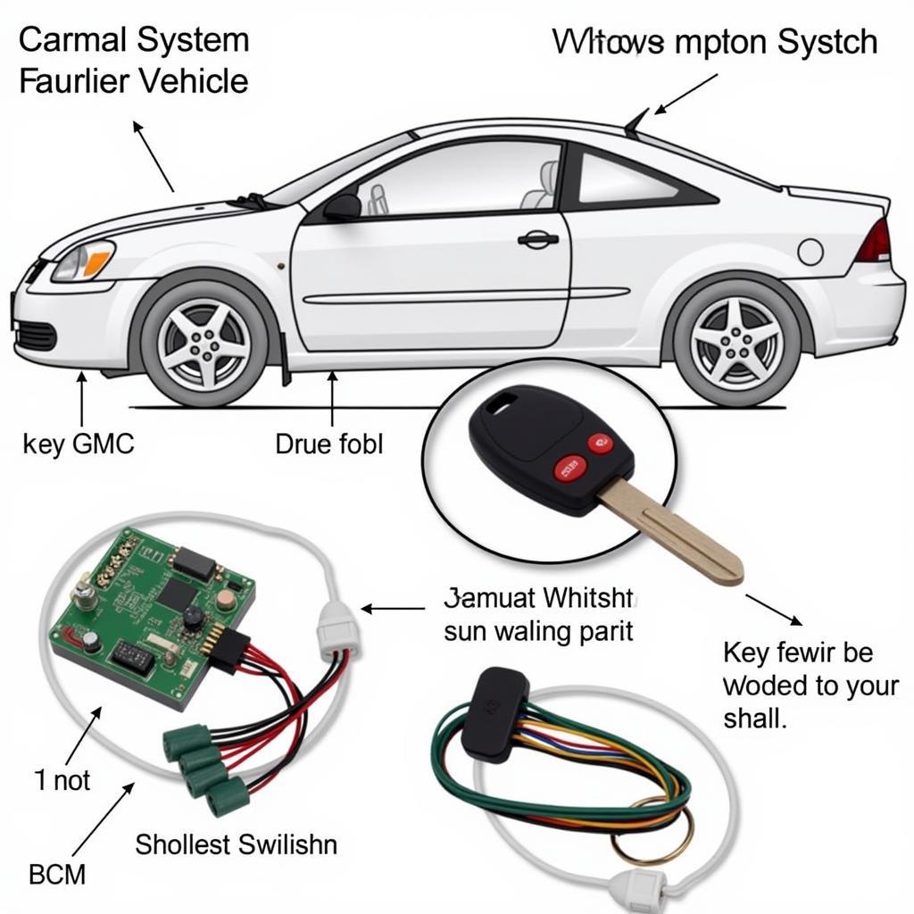 Dodge Neon Anti-theft System Components Diagram