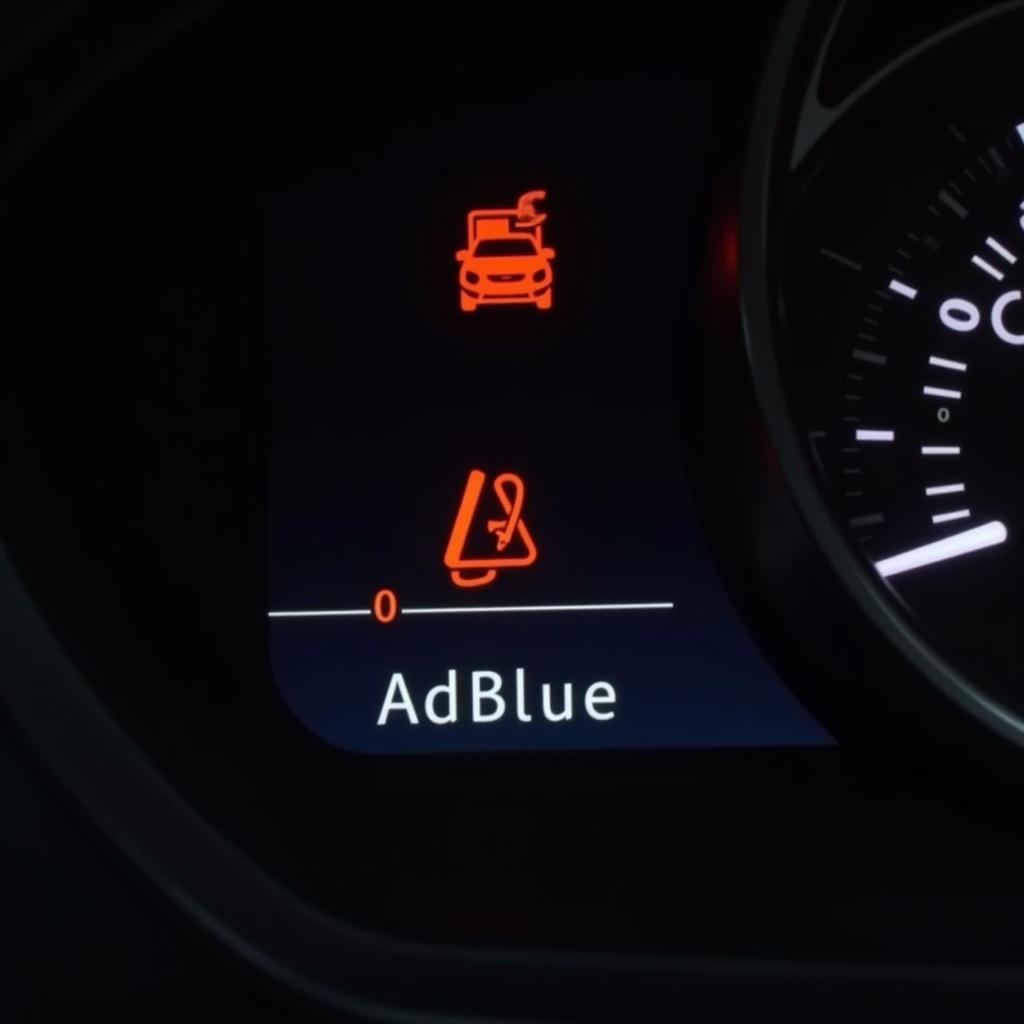 DS3 AdBlue Warning Light on Dashboard