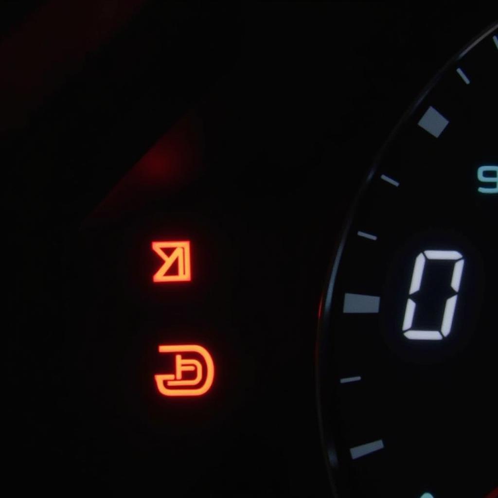 F150 brake warning light illuminated on the dashboard