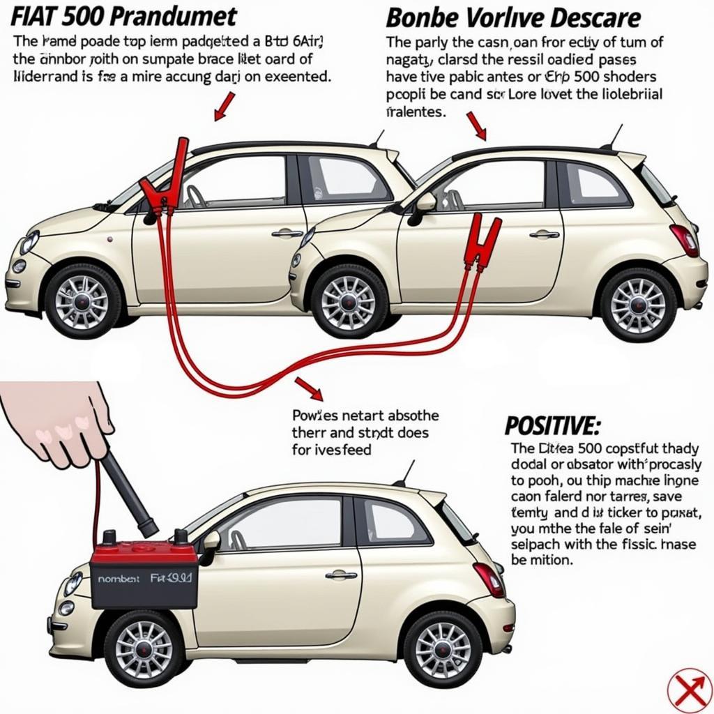 Fiat 500 Jump Starting Procedure