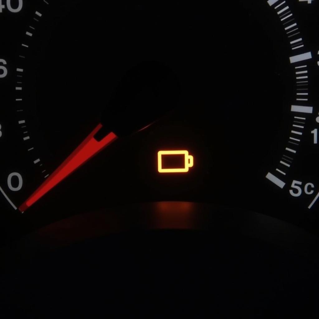 Flickering Battery Light on Car Dashboard