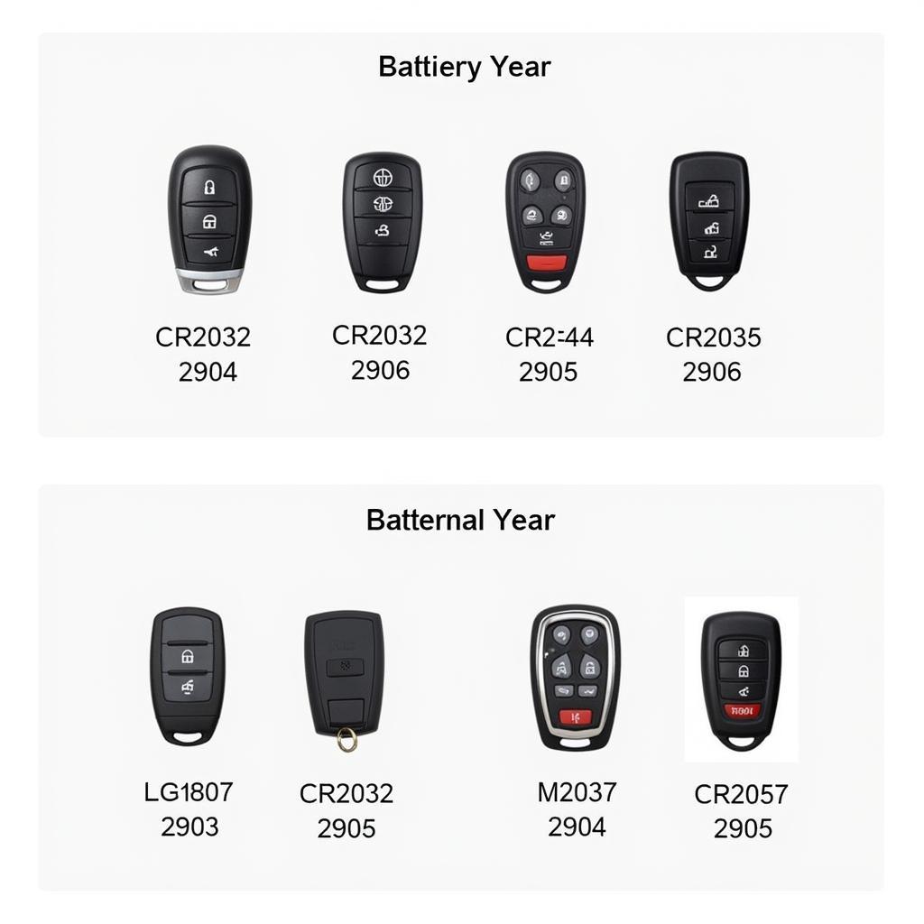 Different Ford Escape Key Fob Battery Types