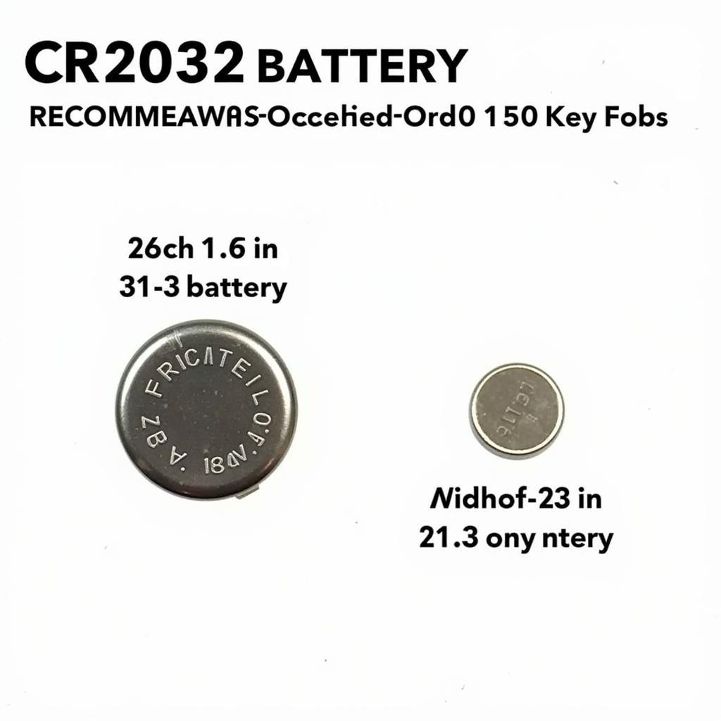 Ford F150 Key Fob Battery Types