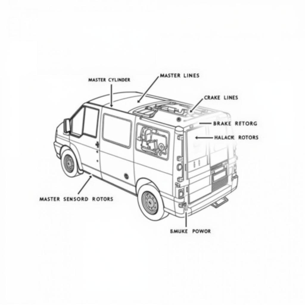 Diagram of Ford Transit Brake System Components