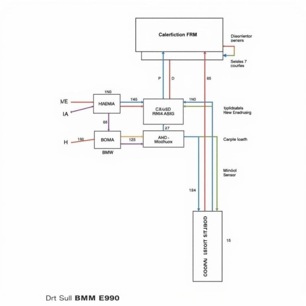 FRM Module Circuit Diagram for BMW E90