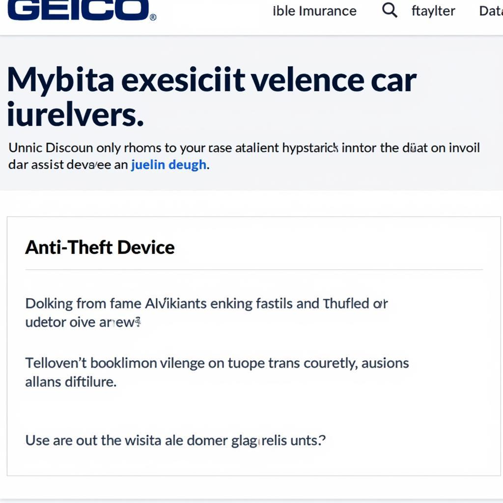 GEICO Insurance Discount Information