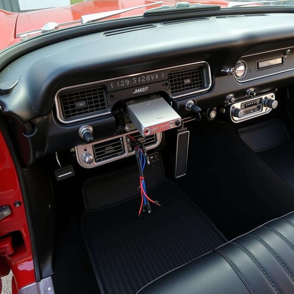 Hidden Bluetooth Car Radio Installation in a Classic Car