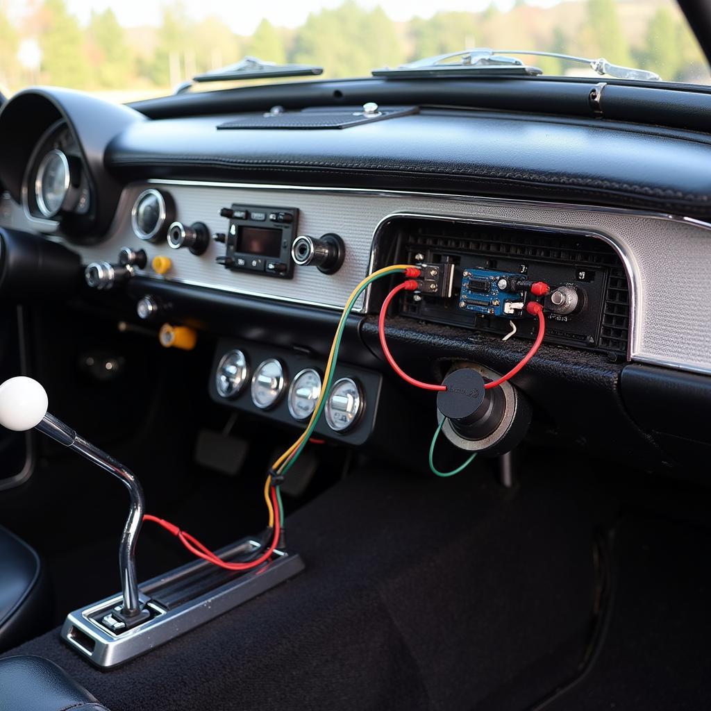 Hidden Bluetooth Receiver Installation in a Classic Car