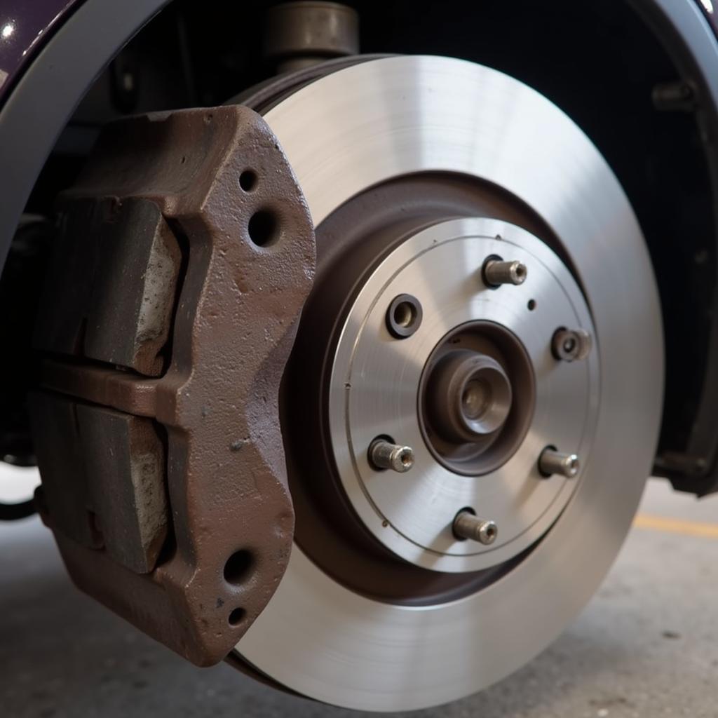 Inspecting Brake Pads and Rotors on a Honda Accord