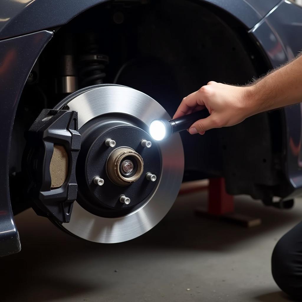 Honda Civic Brake Pad Inspection