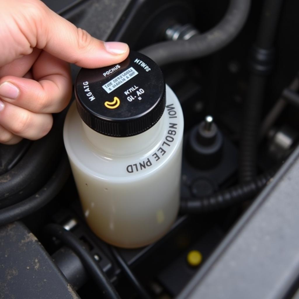 Checking the Brake Fluid Reservoir in a Honda CRV