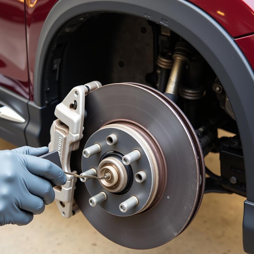 Inspecting Honda CRV Brake Lines for Leaks