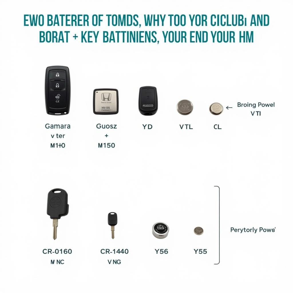 Different Honda Key Fob Battery Types